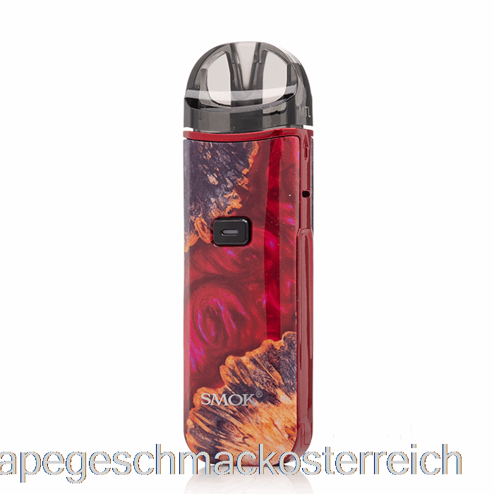 Smok Nord Pro 25 W Pod-Kit, Rot, Stabilisierender Holz-Vape-Geschmack